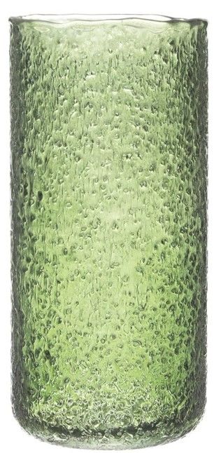 Seeded Glass Hurricane Vase