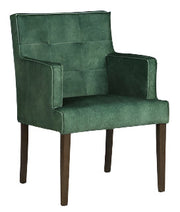Grace Arm Dining Chair | Green Velvet