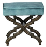 Caden Stool | Blue Velvet