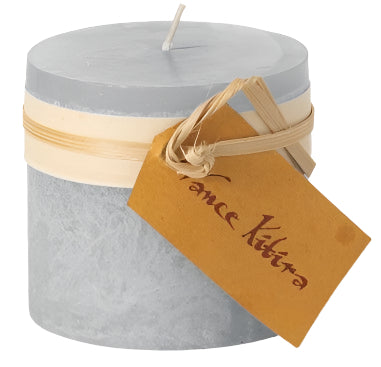 Dove Gray 3.25" Timber Pillar Candle
