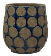 Terracotta Vase | Dark Blue / Cement