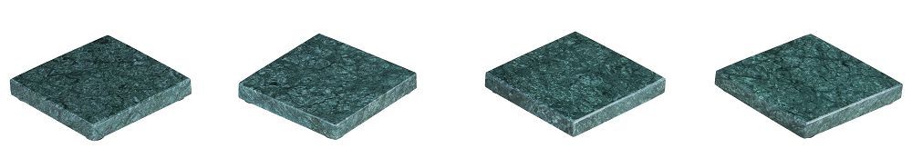 Green Marble Coasters S\4