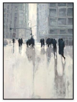 City Bustle Artwork w/Signature | 36 x 49