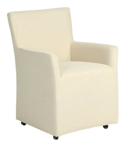 Grider Arm Dining Chair | Angora Linen