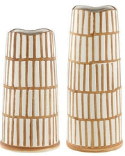 Kai Light Orange & Cream Vase