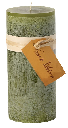 Moss 6" Timber Pillar Candle
