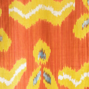 Silk Tangerine Ikat Pillow