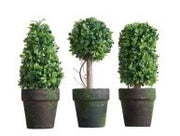 Asst Artificial Topiary In Pot