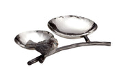 Silver And Bronze Bird Tray