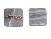 Set Of 4 Grey Marble Coasters
